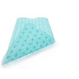 Covoras pentru cada de baie Bajolem, PVC, turcoaz, 40 x 100 cm