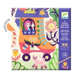 Joc creativ de razuit casute trasnite, djeco
