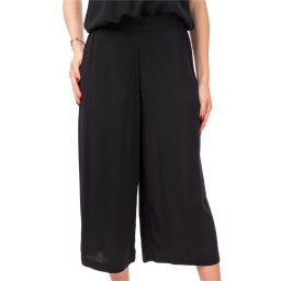 AGGEL Pantaloni Crepe Marocaine Cropped SS64102KF 1009 black