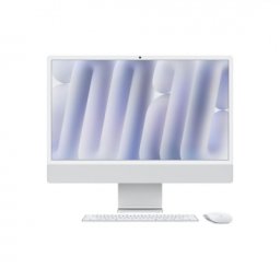 Apple iMAC 24" Retina 4.5k/ Apple M4 (CPU 10-core, GPU 10-core, Neural Engine16-core)/16GB/256GB - Silver - INT KB (2024), Nano-texture glass