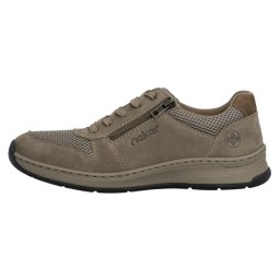 Pantofi barbati, Rieker, 14300-64-Bej, casual, piele naturala, cu talpa joasa, bej (Marime: 44)