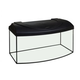 Acvariu Diversa 80 Sticla Curbat 112L Iluminare LED Transparent/Negru