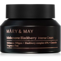 Mary&May Idebenone + Blackberry Complex Intensive Total Care Cream crema hidratanta cu efect iluminator cu efect antirid 70 g