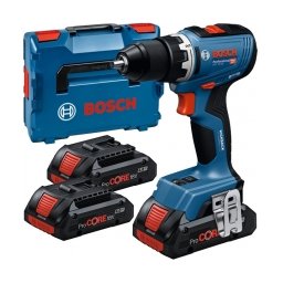 Bosch - GSR 18V-65 - Masina de gaurit si insurubat cu 3 acumulatori, Li-Ion, 18 V, 4 Ah, 63 Nm, valiza speciala