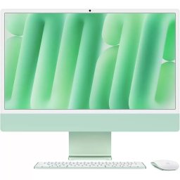 Sistem All-In-One Apple iMac 2024, 24", Retina 4.5K, Apple M4, 10-core CPU, 10-core GPU, RAM 32GB, SSD 1TB, Tastatura INT, Mac OS Sequoia, Green