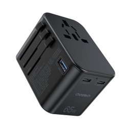 Incarcator de retea PD5009 GaN 2x USB-C 1x USB Power Delivery 65W 5A, Negru