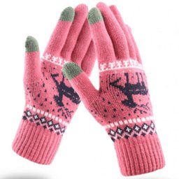 Manusi Touchscreen - Raindeer Woolen (ST0002) - Dark Pink