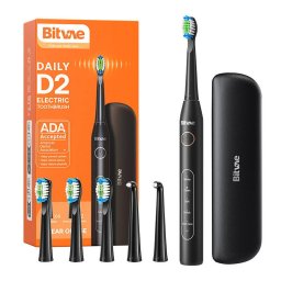 Periuta de dinti sonica D2, Bitvae, 40000 VPM, 350mAh, Negru