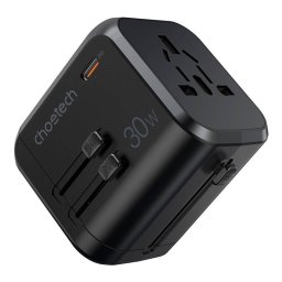 Incarcator de retea PD5008 GaN 1x USB-C 3x USB Power Delivery 30W 3A, Negru