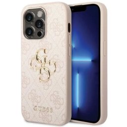 Husa 4G Big Metal Logo pentru iPhone 15 Pro, Roz