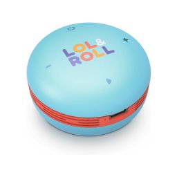 Boxa portabila Mini Difuzor Lol&Roll Pop Kids, Snur detasabil, Personaj de colorat Albastru