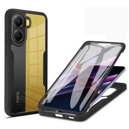 Husa Husa pentru Xiaomi Poco X7 Pro + Folie - Techsuit ColorVerse 360 Series - Black