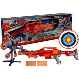 Pușcă cu săgeți din spumă și țintă rotativă 66 cm