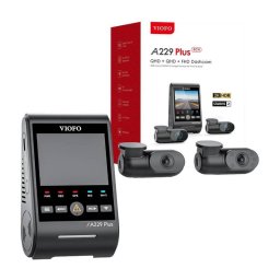 Camera video auto VIOFO A229 Plus 3CH Dashcam 2K + 1080p WiFi, GPS