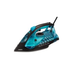 Fier de calcat MZE-29, 3500 W, Talpa ceramica, Negru/Albastru