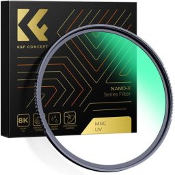 Filtru K&F Concept UV MRC Nano-X 62mm cu tratament hidrofob si anti-scratch KF01.986