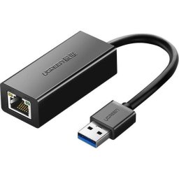 ADAPTOR RETEA CR111 USB to RJ-45 Gigabit LAN Adapter, LED, negru