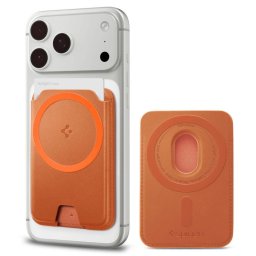Suport card magnetic Spigen Valentinus MagFit+ MagSafe, universal, Metallic Orange
