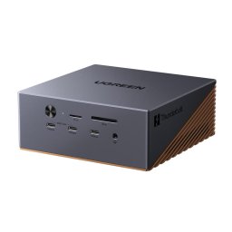 Docking Station UGREEN 17-in-1 Thunderbolt 5 Revodok Maxidok, 8TB, Dual 6K/8K Display pentru Mac & Windows, 2.5G Ethernet, Gri