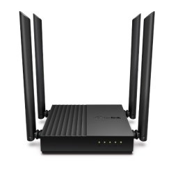 ROUTER TP-LINK wireless 1200Mbps, MU-MIMO, 4 porturi Gigabit, 4 antene externe, Dual Band AC1200 "Archer C64" (timbru verde 0.8 lei)