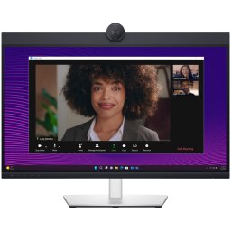 Monitor LED Dell P2724DEB Video Conferencing 27", 2560x1440, QHD, IPS Antiglare, 16:9, 1000:1, 350 cd/m2, 8ms/5ms, 178/178, 2xDP, HDMI, 2xUSB-C (DP/PD), USB-B, 3xUSB-A, RJ-45, Audio line out, 2x5W Speaker, Cam, Mic, Tilt, Swivel, Pivot, Height Adjust