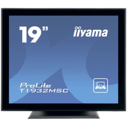 IIYAMA Monitor LED T1932MSC-B1S 19’’ 10pt IPS TOUCH 1280 x 1024 14ms 250 cd/m² projective capacitive IP54 VGA HDMI DP