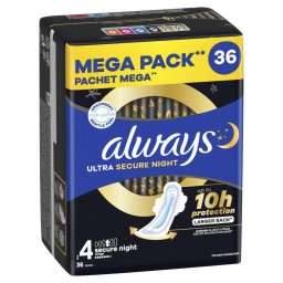 Absorbante, Always, Ultra Secure Night, Set 36 Bucati