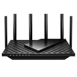 ROUTER TP-LINK wireless AX5400, 5400Mbps,1 x WAN 2.5 Gigabit, 4 porturi Gigabit,1 x USB 3.1, 2.4 Ghz/5 Ghz dual band, 6 antene externe, WI-FI 6 "Archer AX72 Pro" (timbru verde 0.8 lei)