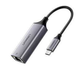 ADAPTOR RETEA Ugreen, "CM199" USB Type-C to Gigabit LAN Adapter, LED, gri "50737" (timbru verde 0.18 lei) - 6957303857371