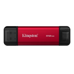 KINGSTON 512GB Dual USB-A/C Portable SSD Up to 1050MB/s USB 3.2 Gen 2 "SPSD/512GB" (timbru verde 0.18 lei)