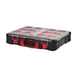 Organizator PACKOUT cu 10 compartimente, capac transparent, IP65 - Milwaukee MLWK-4932464082