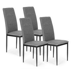 Set de 4 scaune de sufragerie gri