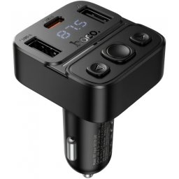 Modulator FM Bluetooth HOCO E87, 2 x USB-A - 1 x USB-C