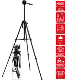 Trepied Foto Braun Lightweight 145S 20421 | 145cm, Negru