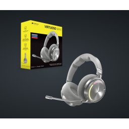 Casti Gaming CORSAIR VIRTUOSO MAX WIRELESS CA-9011373-WW | Silver, Wireless, RGB