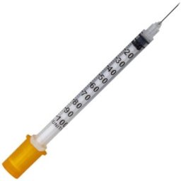 Set 2 x 100 Seringi Insulina Sterile, 1 ml, Ac Fix 27G, 0.4 mm x 13 mm, Prima