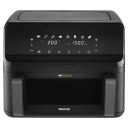 Friteuza cu aer dubla Sencor AirFryer 9L (2x4,5L), 2700W, digitala