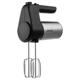 Mixer de mana Sencor 400W cu 6 viteze si Turbo, accesorii inox