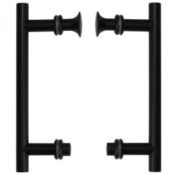 Set manere cabina de dus Kerra UK-01 BL, negru semi-mat (2 buc)