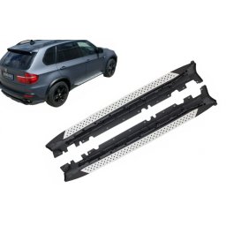 Praguri laterale BMW X5 E70 2007-2014 din inox si aluminiu