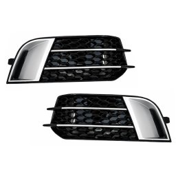 Grile laterale RS1 pentru Audi A1 8X 2010-2015, negru lucios