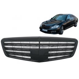 Grila centrala Mercedes S-Class W221 Facelift 2010-2013 Piano Black
