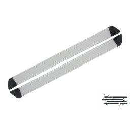 Praguri laterale Nissan X-Trail II 2007-2012 din inox si aluminiu