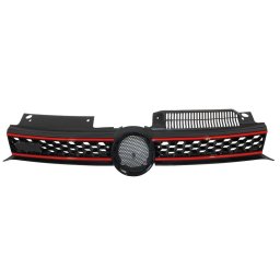 Grila centrala VW Golf 6 VI (2008-2012) GTI Design, negru mat
