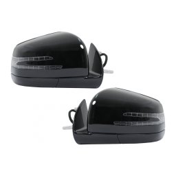 Oglinzi complete Mercedes ML W164 / GL X164 Facelift, negru lucios