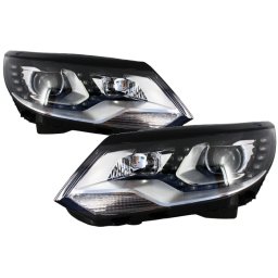 Faruri LED pentru VW Tiguan MK1 Facelift 2012-2015, design OEM Xenon