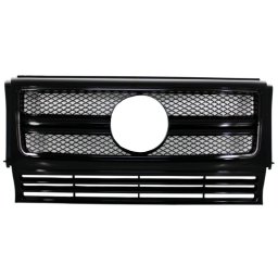 Grila centrala Mercedes W463 G-Class 1990-2017, negru lucios, design G63/G65