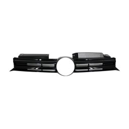 Grila centrala VW Golf 6 Hatchback 2008-2012 R20 Design, negru lucios