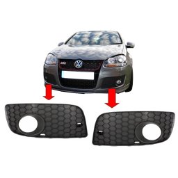 Grile laterale VW Golf 5 GTI Look, negru lucios, 2003-2007