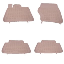 Covorase auto din cauciuc crem pentru Audi Q7 4L 2005-2015